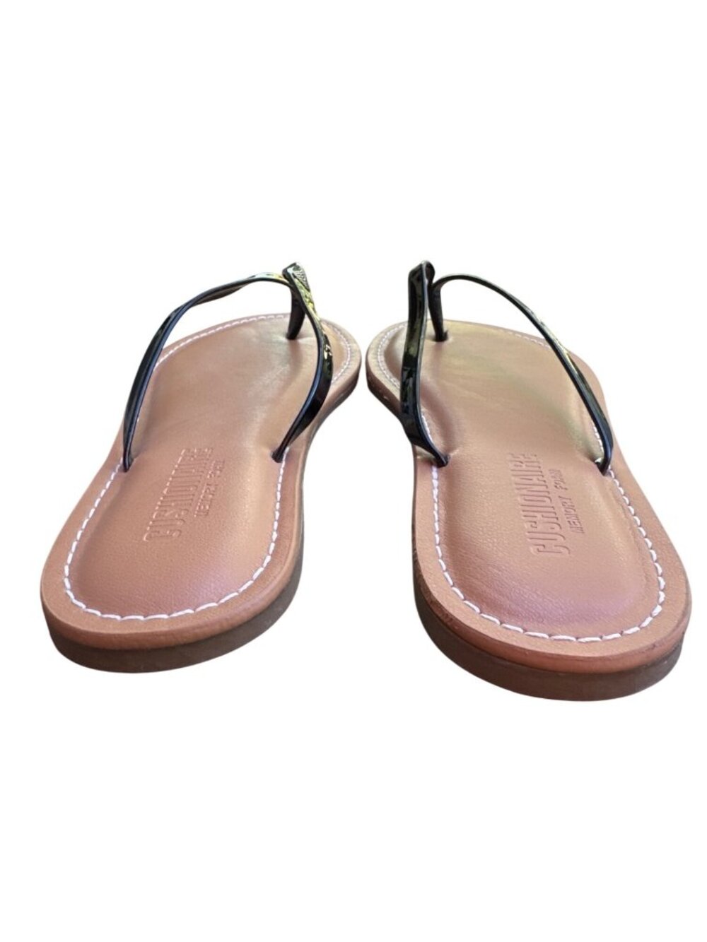 Cushionaire Cora Size 7 Memory Foam Sandal NWOB Black Flip Flop - Picture 5 of 6